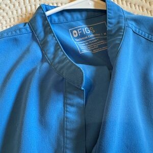 Figs Vibrant Blue Medical Scrub Top
